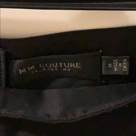 M M Couture Black and gold sequin skirt - Picture 3 of 5